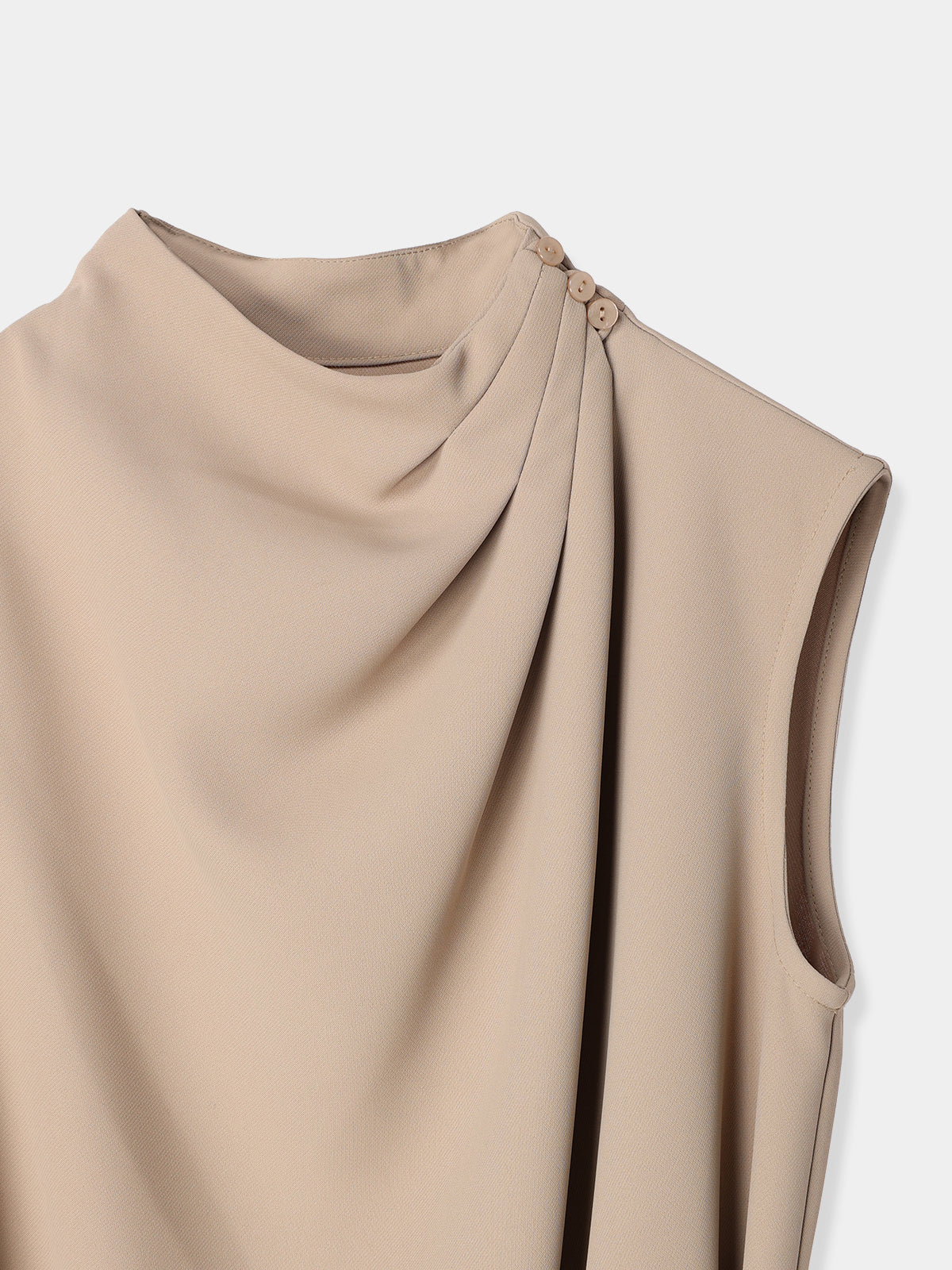 Belted Drape Dress – L'AUBE BLANC