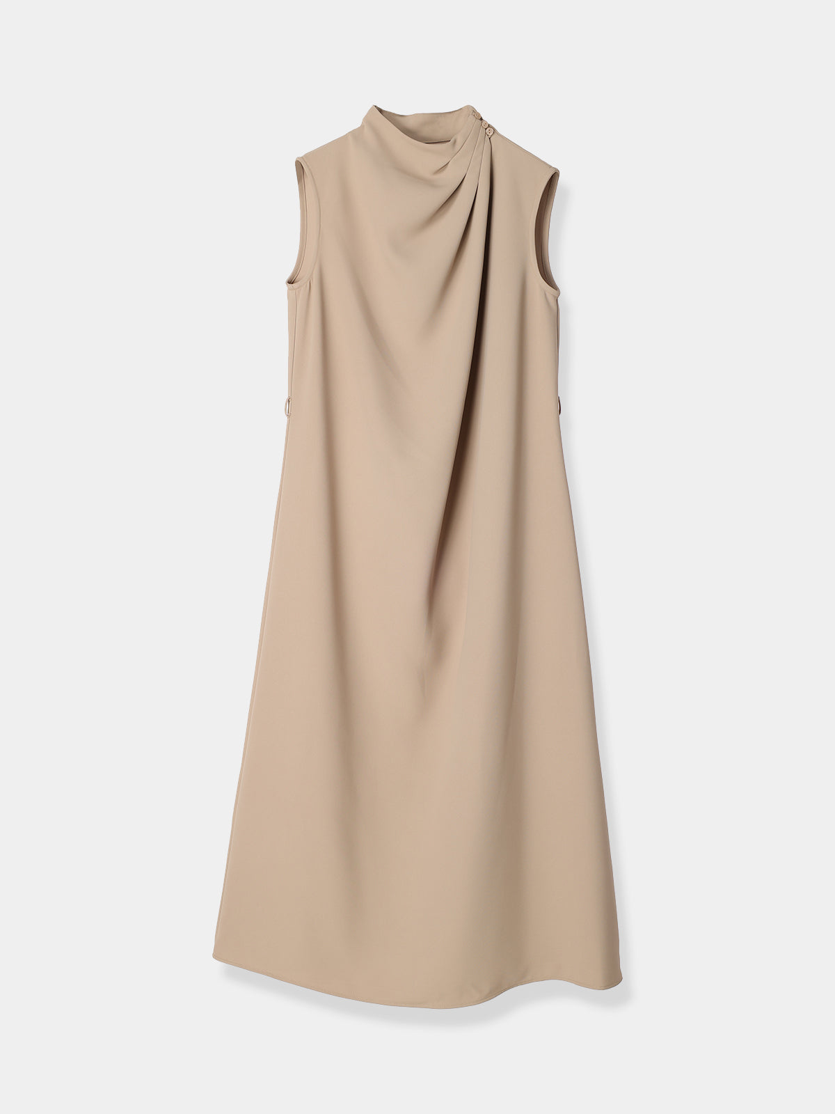 Belted Drape Dress