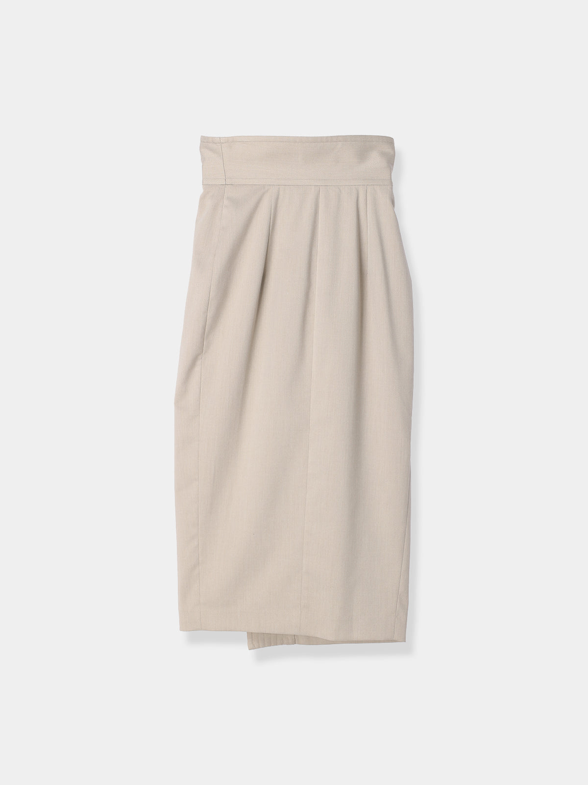 L'Or  Pencil Wrap Skirt  beige