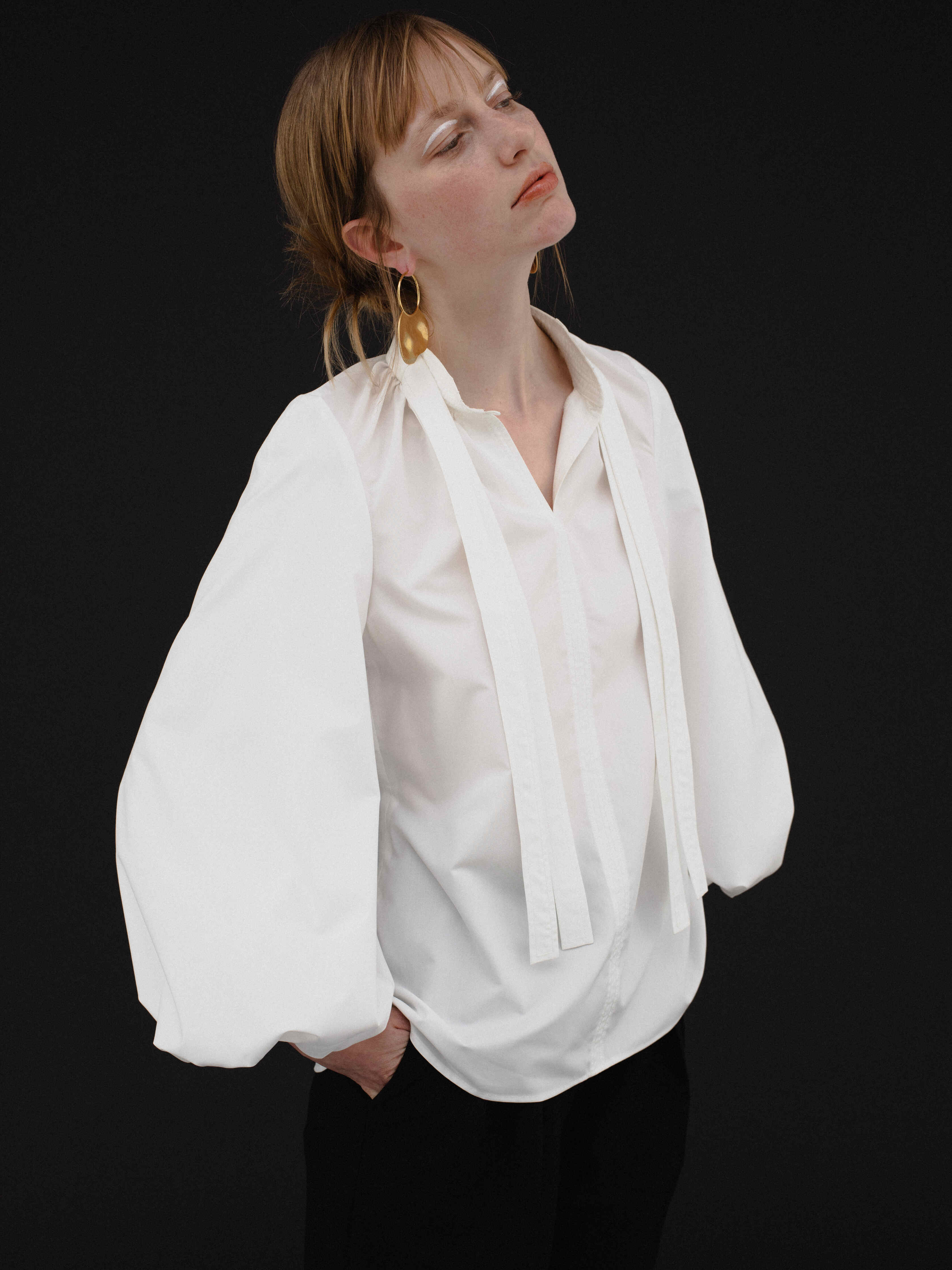 Double tie Blouse – L'AUBE BLANC