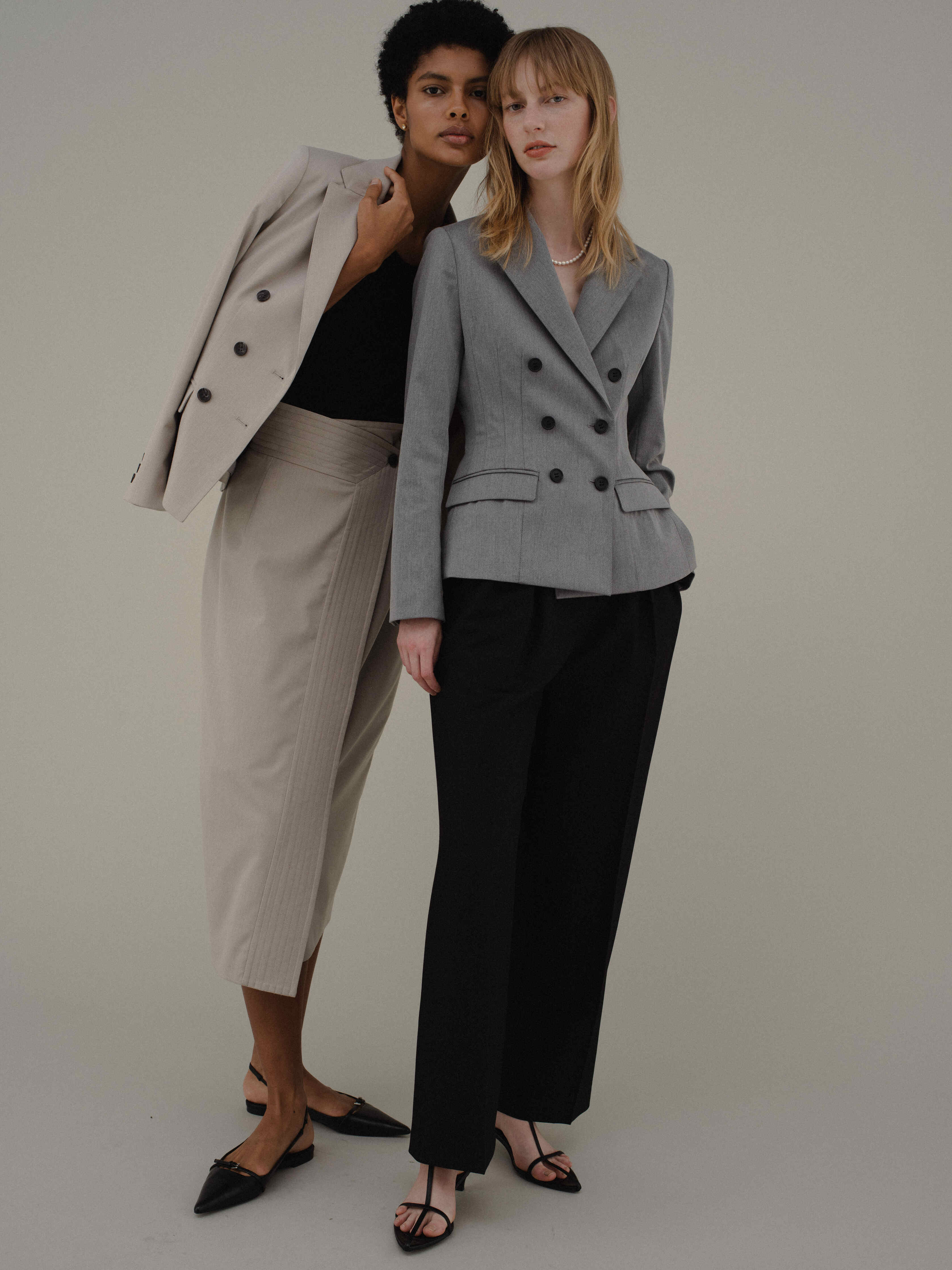 Button Accent Straight Pants